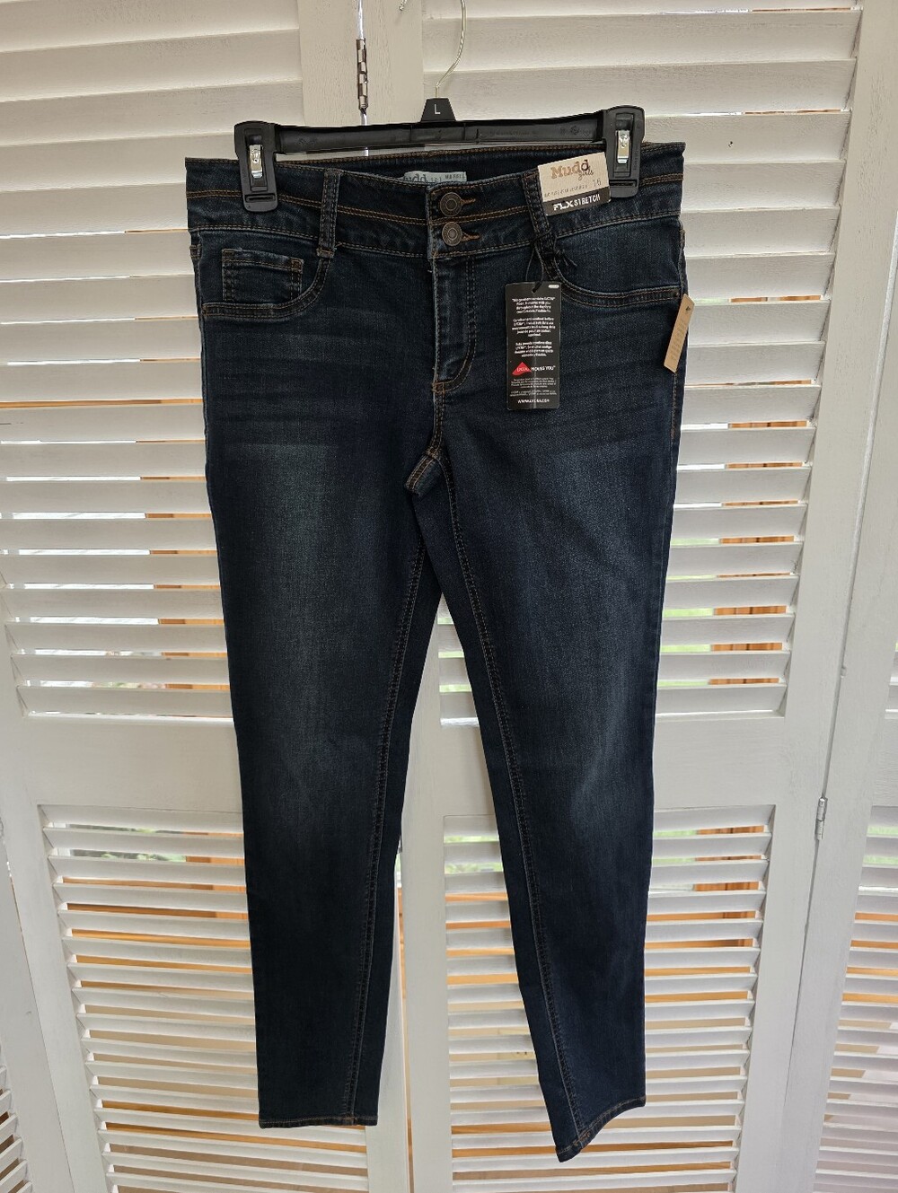MUDD Girls FLX Stretch Mid-Rise Legging Jeans Size 16